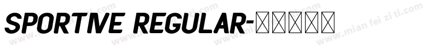 Sportive Regular字体转换